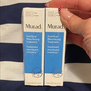 New Murad InvisiScar Resurfacing Treatment Duo pack full size 30ml each